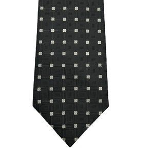 Stacy Adams Neck Tie Mens 100% Silk Handmade Geometric Business Office